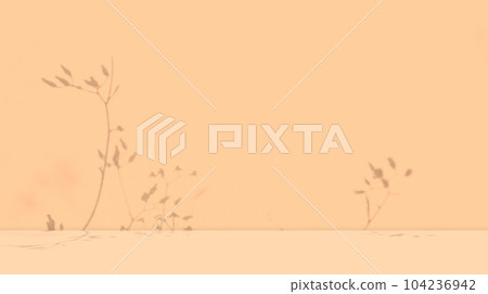 Flower Shadow Studio Summer Spring Background,Beige Light Overlay on Table Product Cosmetic Scene Backdrop,Empty Paper Minimalist Loft Room Floor Wall Space Template,Abstract Pattern Texture Cement. 104236942