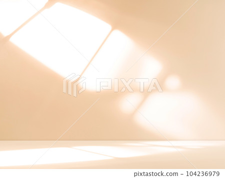 Background Light Shadow on Wall Room,Abstract White Orange Studio Product Summer Tropical,Overlay from Window Minimal Cosmetic Beauty,Pastel Podium Mockup Template Loft Cement Marble Stone Concrete. 104236979