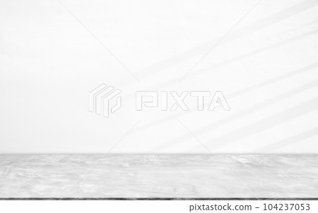 Light Shadow Background on Grey White Wall Cement Studio Room,Overlay from Window House on Minimal Mockup,Table Product Podium Scene Abstract Space,Kitchen Counter Bar Desk Shelf Template Concrete. 104237053