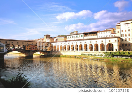 Vasari Corridor and Ponte Vecchio Vasari Corridor and Ponte Vecchio 104237358