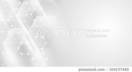 white abstract technology background modern design vector illustration 104237480
