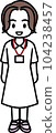 Female nurse standing upright 3 104238457