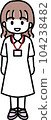 Female nurse standing upright 4 104238482