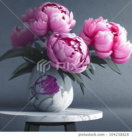 Peony flowers (vase) Peony flowers (vase) 104238828