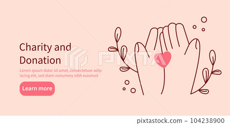 Donation and charity concept.web banner Donation and charity concept.web banner 104238900