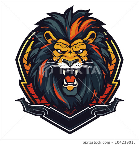 Lion Head Cool Logo Mascot Esports Vector Design Template Lion Head Cool Logo Mascot Esports Vector Design Template 104239013