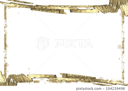 Curved and square frame background decorated with gorgeous gold brush Curved and square frame background decorated with gorgeous gold brush 104239496