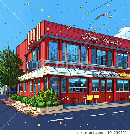 City pop illustration "AI generated image" City pop illustration "AI generated image" 104239731