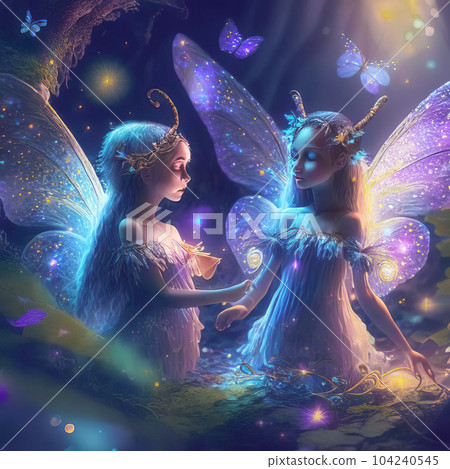 Magical country where fabulous fairies live Magical country where fabulous fairies live 104240545