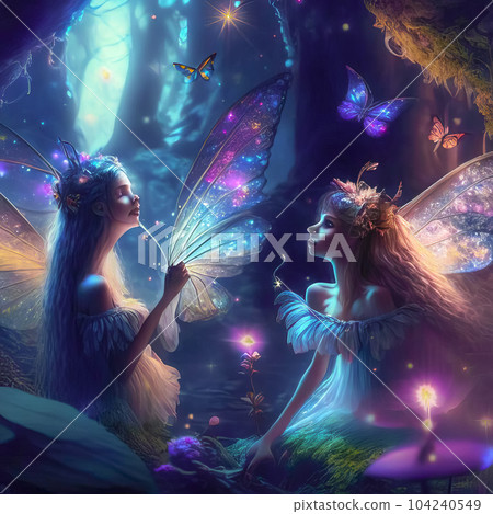 Magical country where fabulous fairies live Magical country where fabulous fairies live 104240549