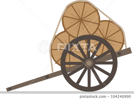 A large eight car loaded with rice bran 104240990