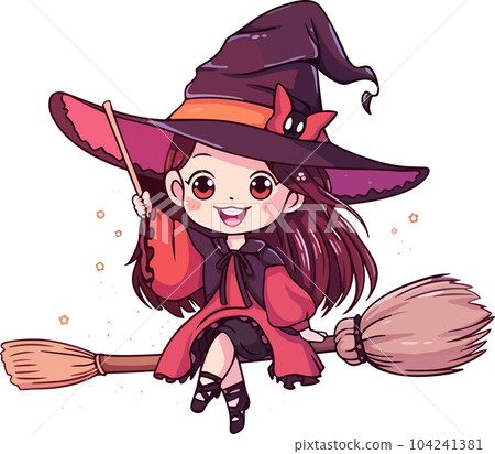 cartoon, halloween, cute, witch, illustration, vector, character, holiday, spooky, design, costume, celebration, october, magic, happy, pumpkin, fun, night, scary, hat, broom, girl cartoon, halloween, cute, witch, illustration, vector, character, holiday, spooky, design, costume, celebration, october, magic, happy, pumpkin, fun, night, scary, hat, broom, girl 104241381