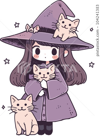 cartoon, halloween, cute, witch, illustration, vector, character, holiday, spooky, design, costume, celebration, october, magic, happy, pumpkin, fun, night, scary, hat, broom, girl cartoon, halloween, cute, witch, illustration, vector, character, holiday, spooky, design, costume, celebration, october, magic, happy, pumpkin, fun, night, scary, hat, broom, girl 104241383