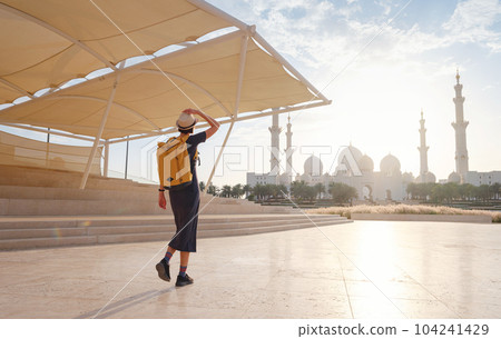 travel to United Arab Emirates, city of Abu Dhabi. 104241429