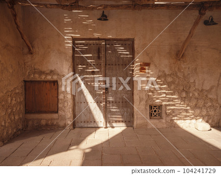 Al seef-old historical district with traditional Arabic architecture. Al seef-old historical district with traditional Arabic architecture. 104241729