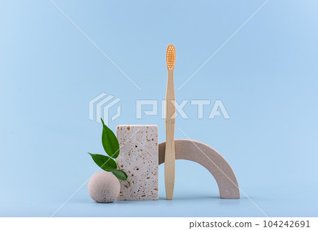 Bamboo toothbrush, zero waste care products 104242691