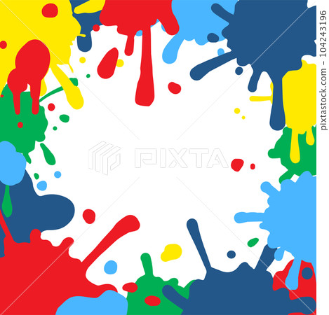 Frame material_colorful paint Frame material_colorful paint 104243196