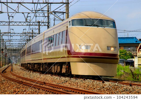 Wearing DRC color ... Tobu Limited Express "Spacia" Go to Nikko / Kinugawa with a luxurious limited express with nostalgic colors 104243594