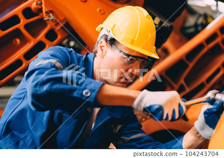 Professional worker maintenance machine robotic arms industrial machinery Professional worker maintenance machine robotic arms industrial machinery 104243704