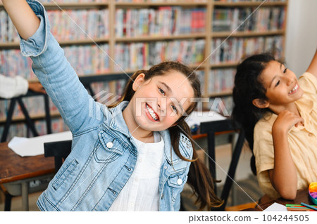 Kids education knowledge, Child in classroom at school 104244505