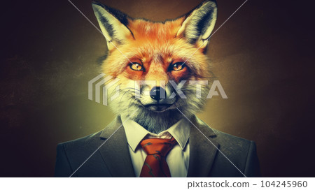 fox businessman . Generative AI 104245960