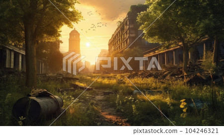 The end of modern human civilization. Generative AI 104246321