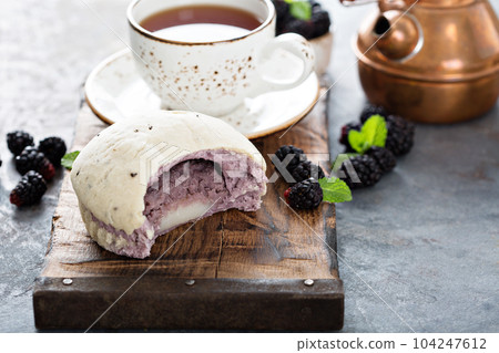 Rice and purple yum bun Rice and purple yum bun 104247612
