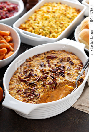 Sweet potato casserole Sweet potato casserole 104247663
