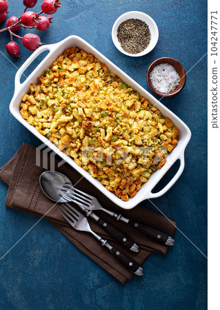 Traditional stuffing for Thanksgiving or Christmas Traditional stuffing for Thanksgiving or Christmas 104247771