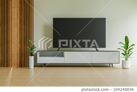 Smart tv in living room Smart tv in living room 104248036