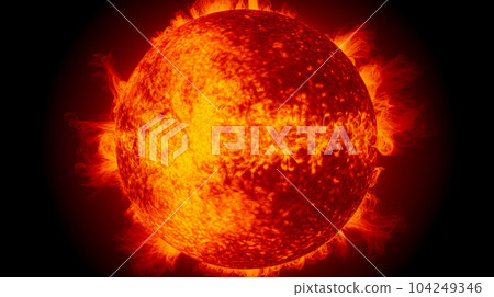 Image of active solar activity "AI-generated image" Image of active solar activity "AI-generated image" 104249346