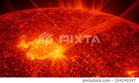 Image of active solar activity "AI-generated image" Image of active solar activity "AI-generated image" 104249347