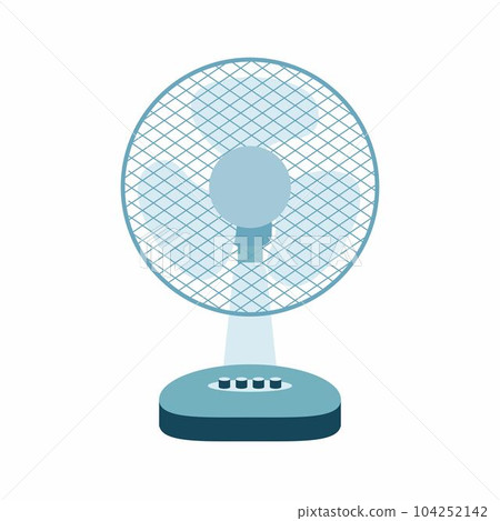 Vector flat illustration of Simple portable fan. 104252142