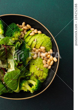 Salad with beans, avocado and broccoli Salad with beans, avocado and broccoli 104252166