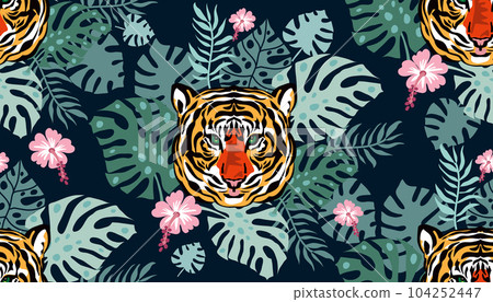 Tiger pattern 4 104252447