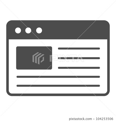 Simple line drawing vector icon illustration for homepage 104253506