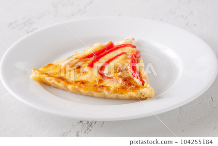 Blue cheese and pepper tart Blue cheese and pepper tart 104255184