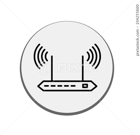 Illustration Vector graphic of router icon 104255600