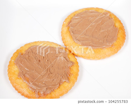 Crackers with coffee cream Crackers with coffee cream 104255783