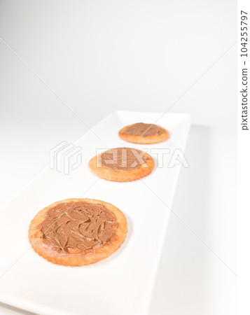 Crackers with coffee cream Crackers with coffee cream 104255797