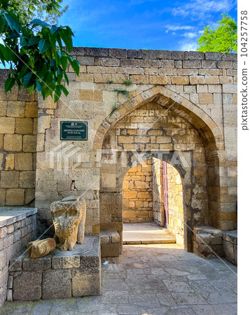 Inside the Citadel of Derbent fortress Naryn-Kala. High quality photo 104257758