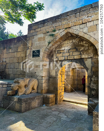 Inside the Citadel of Derbent fortress Naryn-Kala. High quality photo 104257760