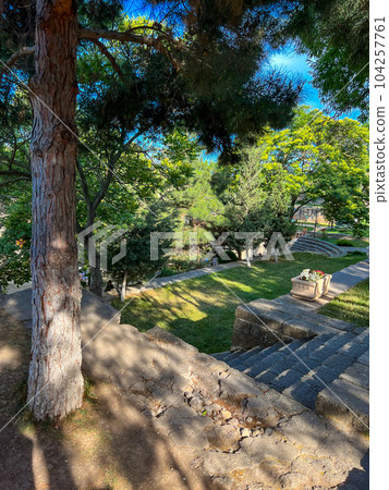 Inside the Citadel of Derbent fortress Naryn-Kala. High quality photo 104257761