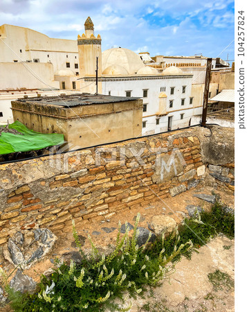 Top view of the Palace of the Dey in Casbah of Algiers. High quality photo Top view of the Palace of the Dey in Casbah of Algiers. High quality photo 104257824