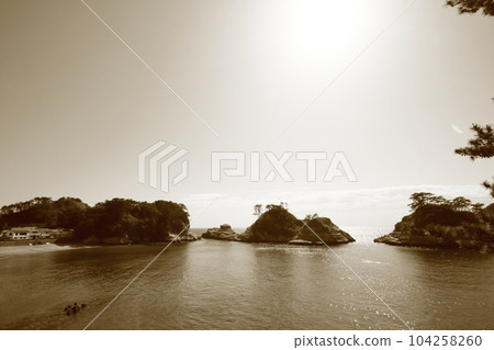 西伊豆的天空和大海松崎附近 104258260
