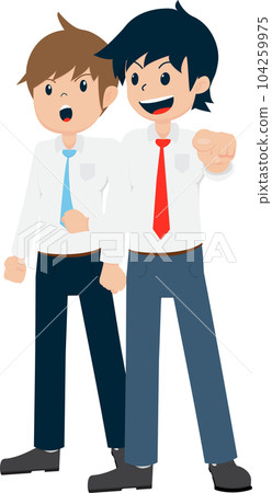 Salary Man 01 are Navigate in the Right Path with Colleagues Salary Man 01 are Navigate in the Right Path with Colleagues 104259975