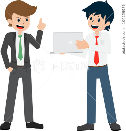 Salary Man 01 are Presenting to the Friendly Boss Salary Man 01 are Presenting to the Friendly Boss 104259976