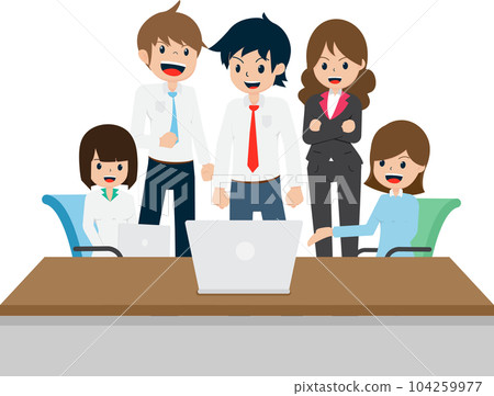 Salary Man 01 are Presenting Works Together Salary Man 01 are Presenting Works Together 104259977