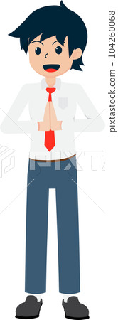 Salary Man Business Isolated Person People Cartoon Character Flat illustration Png #125 Salary Man Business Isolated Person People Cartoon Character Flat illustration Png #125 104260068