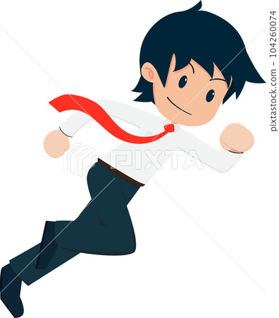 Salary Man Business Isolated Person People Cartoon Character Flat illustration Png #13 104260074